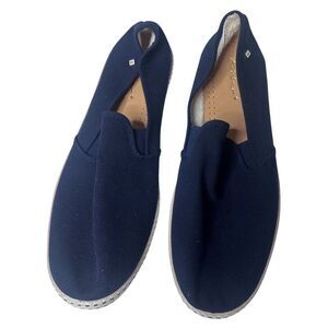 Mens Rivieras navy blue slip on shoes 44